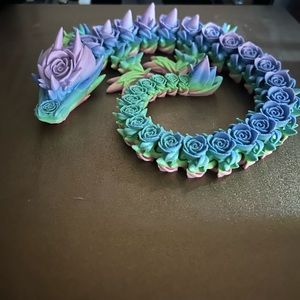Caspian, the fully articulated Rose Dragon 3d print
